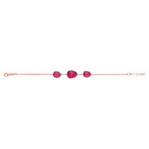Rose Gold Ruby Bracelet
