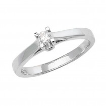 White Gold Diamond Solitaire Ring