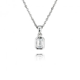 Silver Swaroski Crystal Necklace